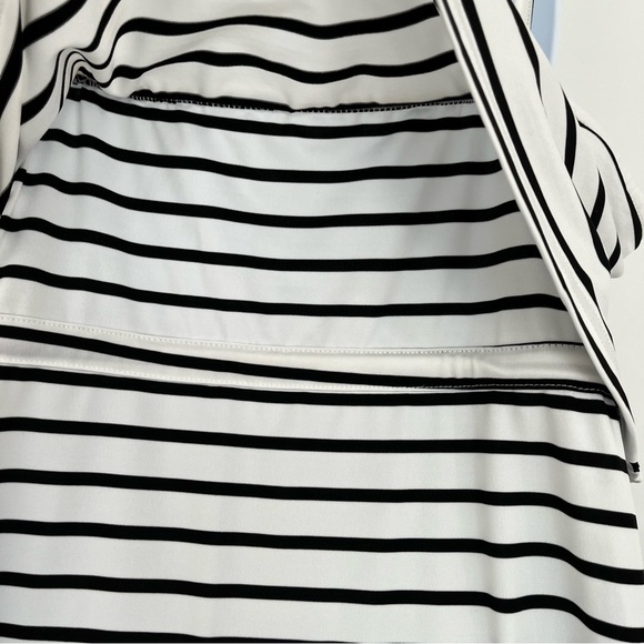 CUPSHE White Black Stripe Scoop Neck Sleeveless Maxi Dress Coverup - Picture 9 of 16